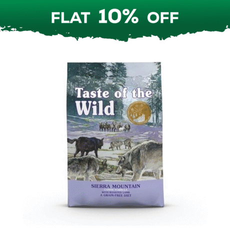 Taste of the Wild Sierra Mountain Canine Recipe Dog Food – A Grain-Free Diet With Roasted Lamb