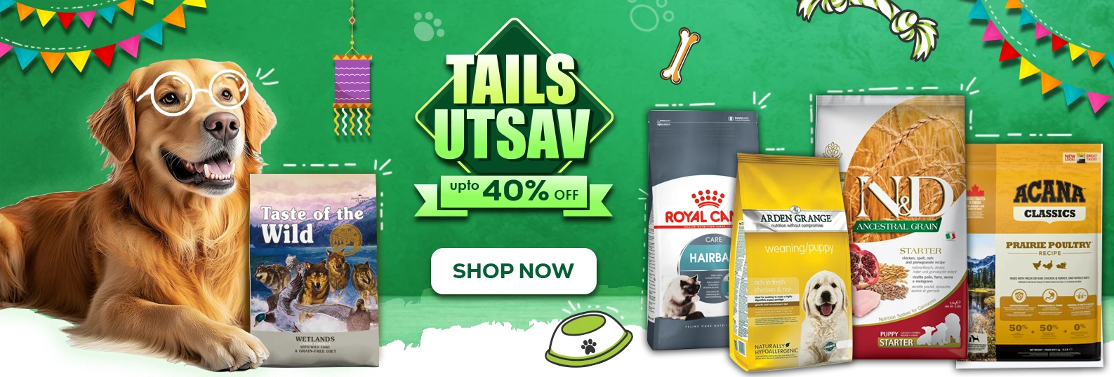 Dog food banner