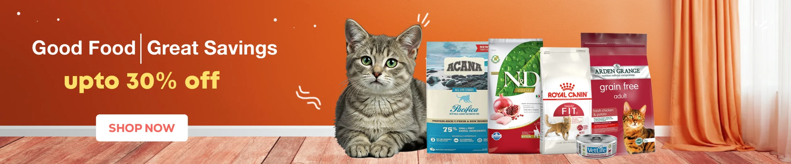 cat food banner