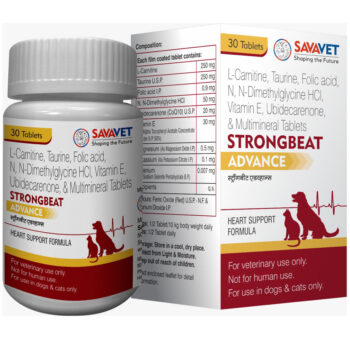 Savavet Strongbeat Advance Tablet for Dogs & Cats (pack of 30 tablets) | Club of Tails