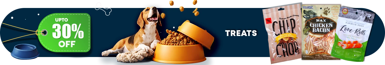 Dog treats banner