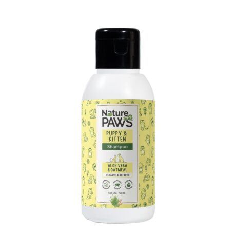 NaturePAWS Puppy & Kitten Shampoo & Conditioner with Aloe Vera, Cucumber & Oatmeal