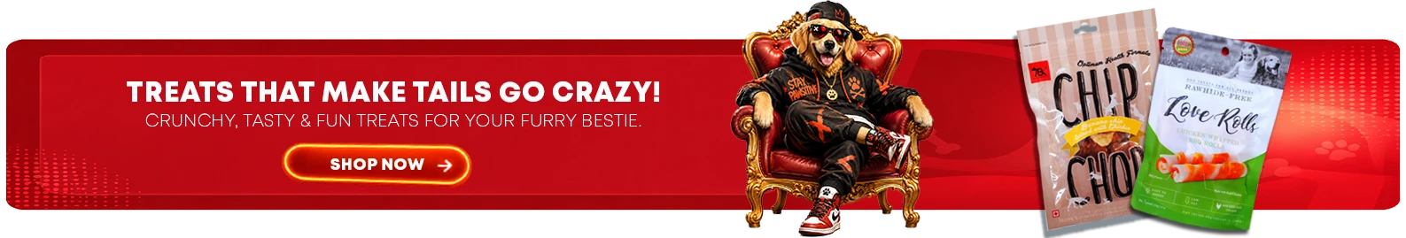 Dog treats banner