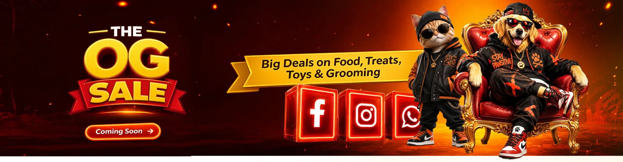 Dog food banner