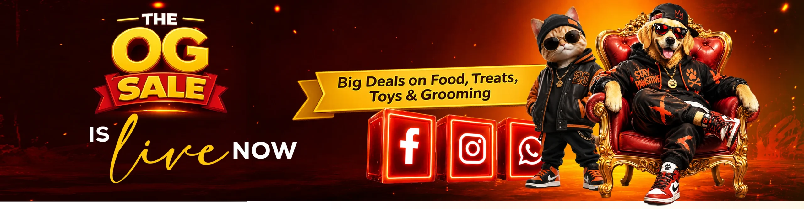 Dog food banner