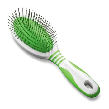 Andis Pin Brush - Large, Lime Green - front view