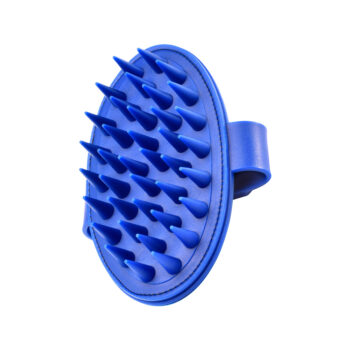 Artero blue deshedding massage brush with hand strap